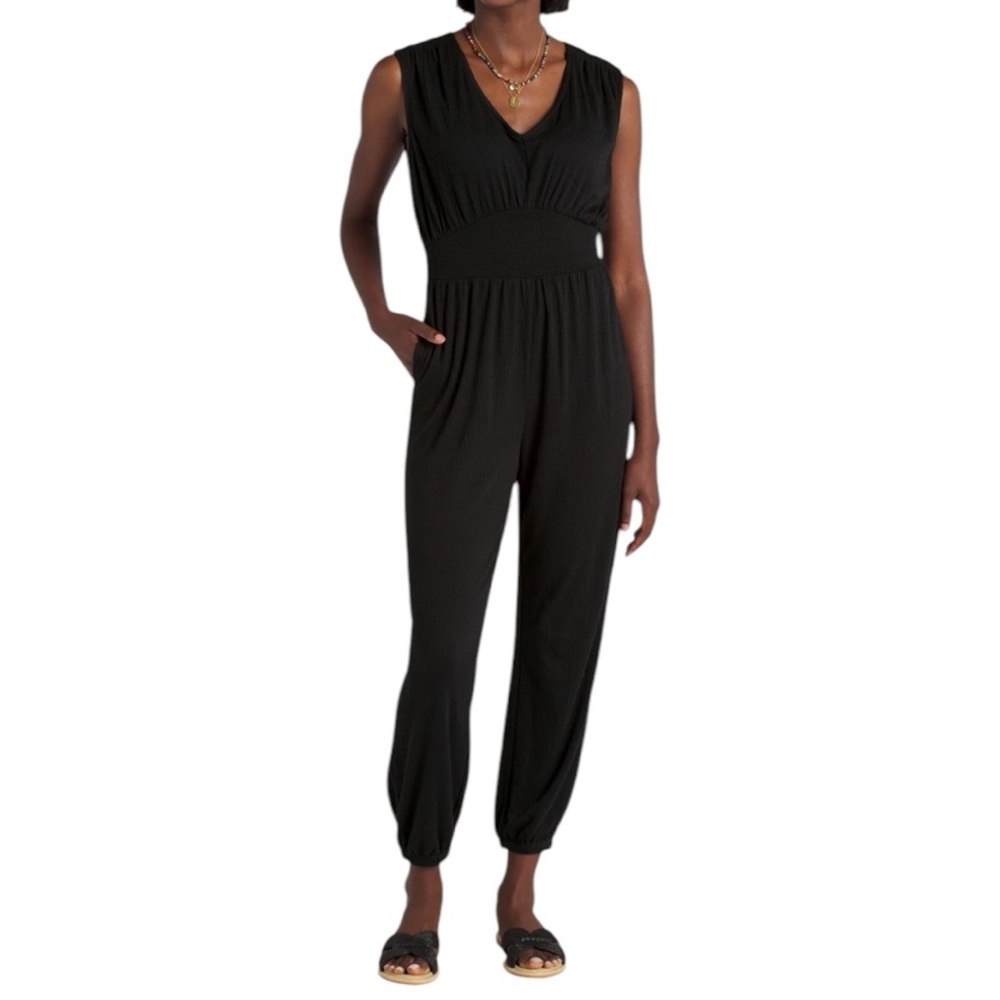 Z Supply Indy Knit Jumpsuit Black S